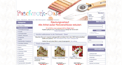 Desktop Screenshot of patchwork-oase.de
